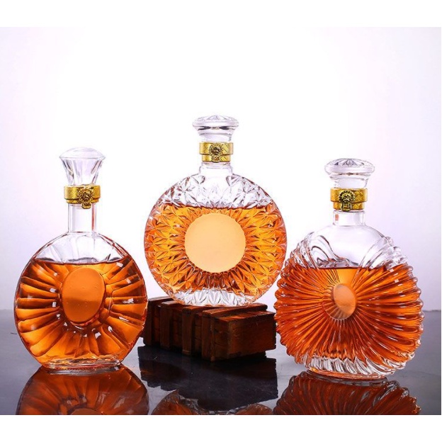 CHAI THỦY TINH ĐỰNG RƯỢU XO KHÍA CẠNH 750ML, BÌNH ĐỰNG RƯỢU XO