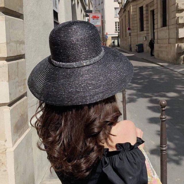 Mũ cói lồng đèn viền đá siêu độc