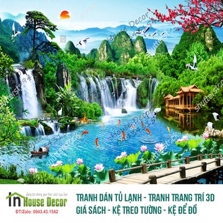 Tranh Trang trí  3D Sơn thủy hữu tình cao cấp, Tranh trang trí phù hợp mọi không gian - 1576880239