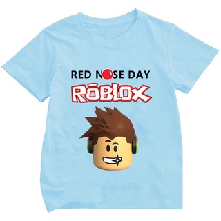 Mới Áo Thun Tay Ngắn In Hình Roblox Cho Bé Trai & Gái