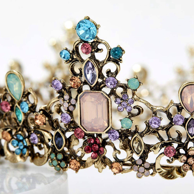 Cài Tóc Hình Vương Miện Đính Đá Lấp Lánh Cho Nữ
