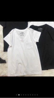 Áo thun cổ tim pull and bear vnxk