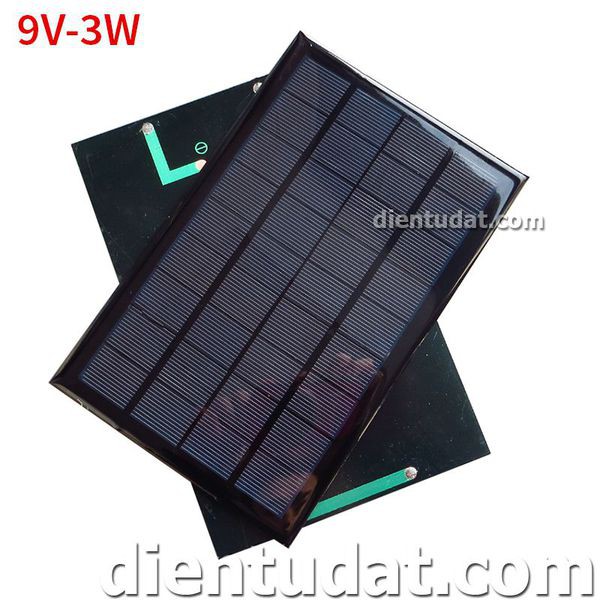 Pin Năng Lượng Mặt Trời 9V - 3W