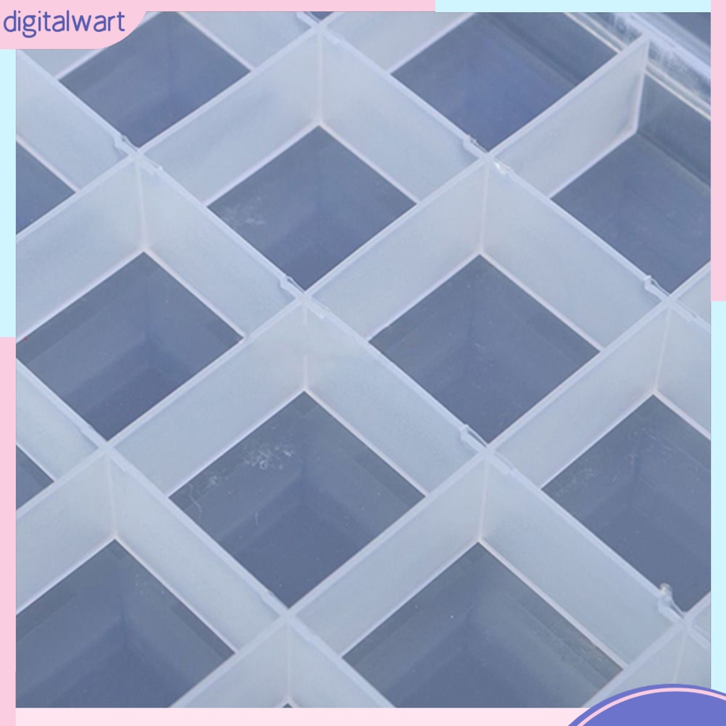 Hộp nhựa trong suốt 24 ô đựng phụ kiện trang sức/dụng cụ nhỏ tiện dụng