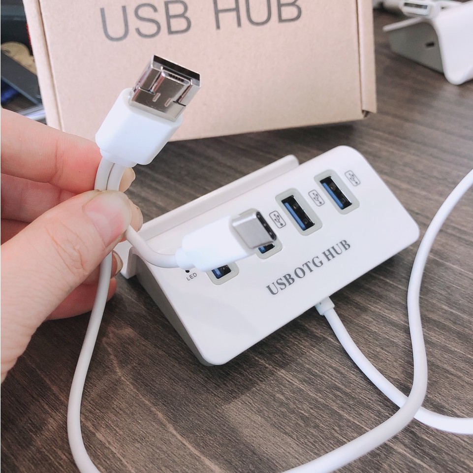 Bộ chia 4 Cổng USB OTG HUB - THIẾT BỊ KẾT NỐI ĐIỆN THOẠI VỚI BÀN PHÍM VÀ CHUỘT CHƠI GAME MOBILE Xgamingstore