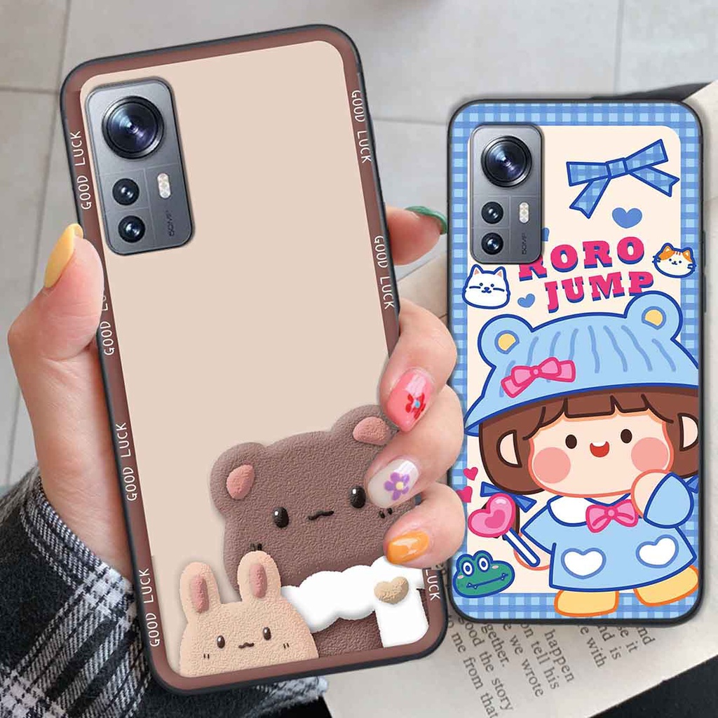 Ốp Xiaomi 12 / 12 Pro bear brick, gấu đáng yêu, dễ thương