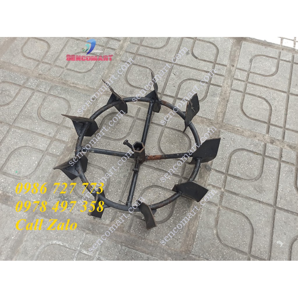 Phụ kiện máy xới đất Bánh bám trên cạn lắp cho máy cày đa năng