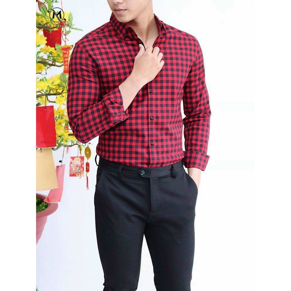 Áo sơ mi nam dài tay cao cấp Họa tiết chấm bi , chất cotton phong cách lịch lãm công sở | BigBuy360 - bigbuy360.vn
