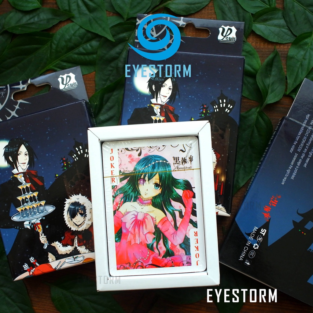 Bài tây anime Hắc Quản Gia, Black Butler, Kuroshitsuji, tú lơ khơ, manga - Poker YW - 54 lá