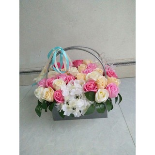 Giỏ  hoa sáp  đẹp cao cấp