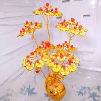 Cây Kim Tiền - Nguyên lệu Handmade.