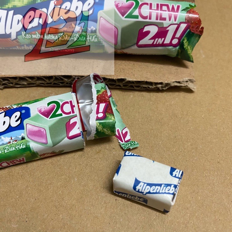 [24,5 g] Thỏi Kẹo Mềm Alpenliebe 2Chew vị Dưa Hấu