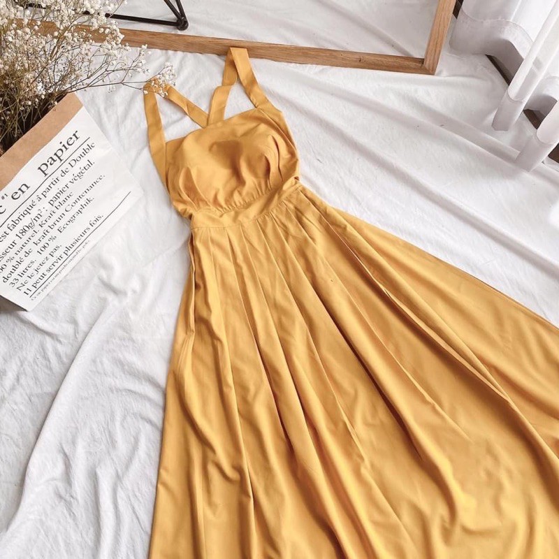 maxi vàng đan lưng kèm tuban 7137 | BigBuy360 - bigbuy360.vn