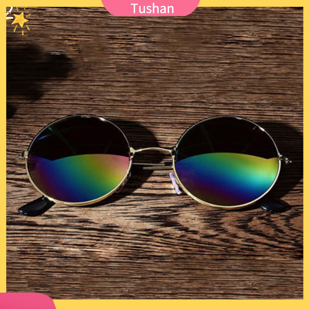 Kính Mát Gọng Tròn Chống Tia Uv Thời Trang Cho Nam Nữ