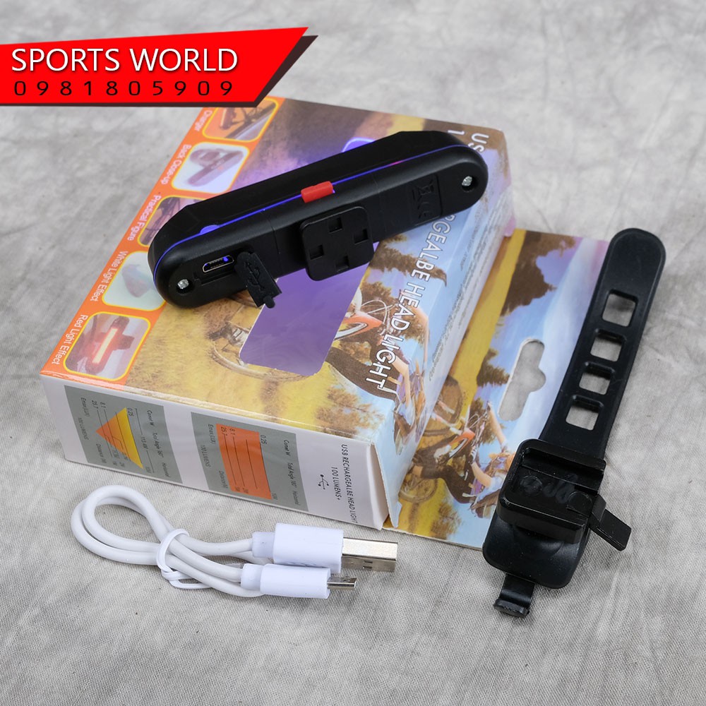 Đèn hậu xe đạp gắn cốt yên 20036