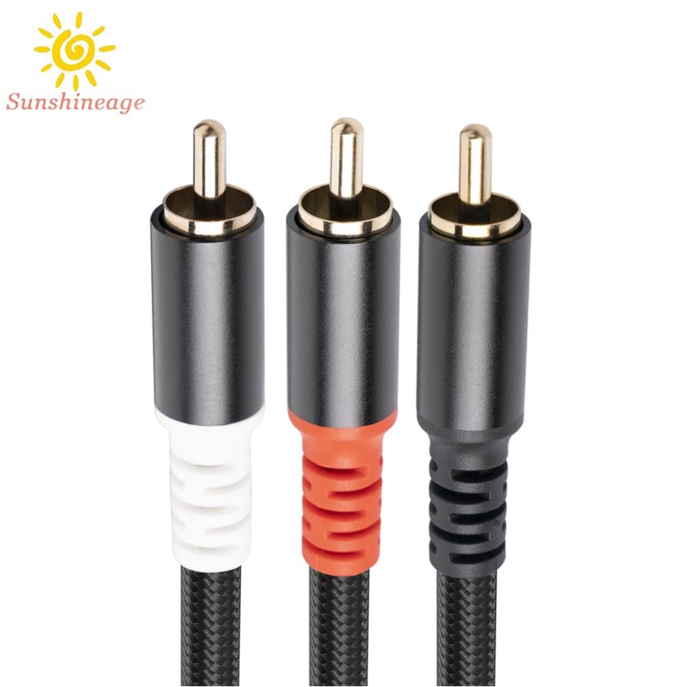 Dây Cáp Âm Thanh Hình Chữ Y Chuyển Đổi RCA Sang 2 RCA Tiện Dụng Cho Gia Đình