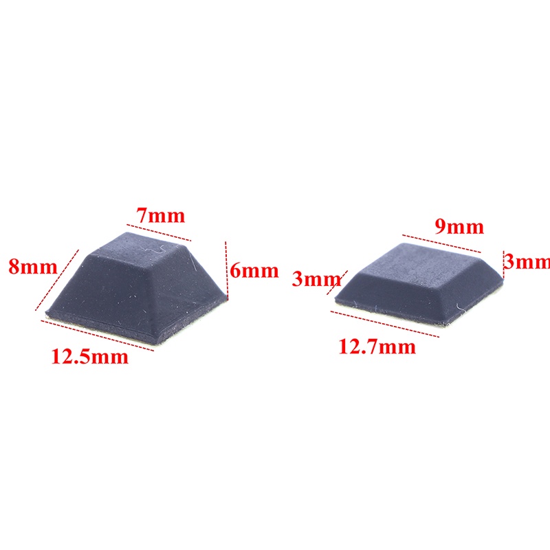 Set 10/20/40 miếng đệm cao su chặn cửa chống va đập hình vuông tiện dụng