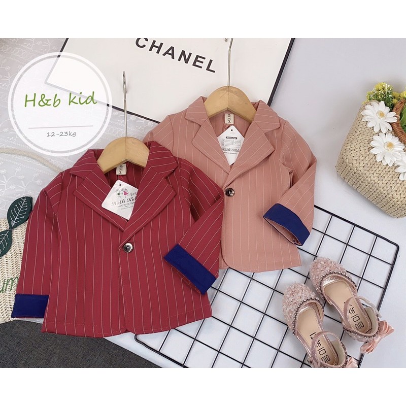 Set bộ bé gái - Set áo khoác vest & váy voan