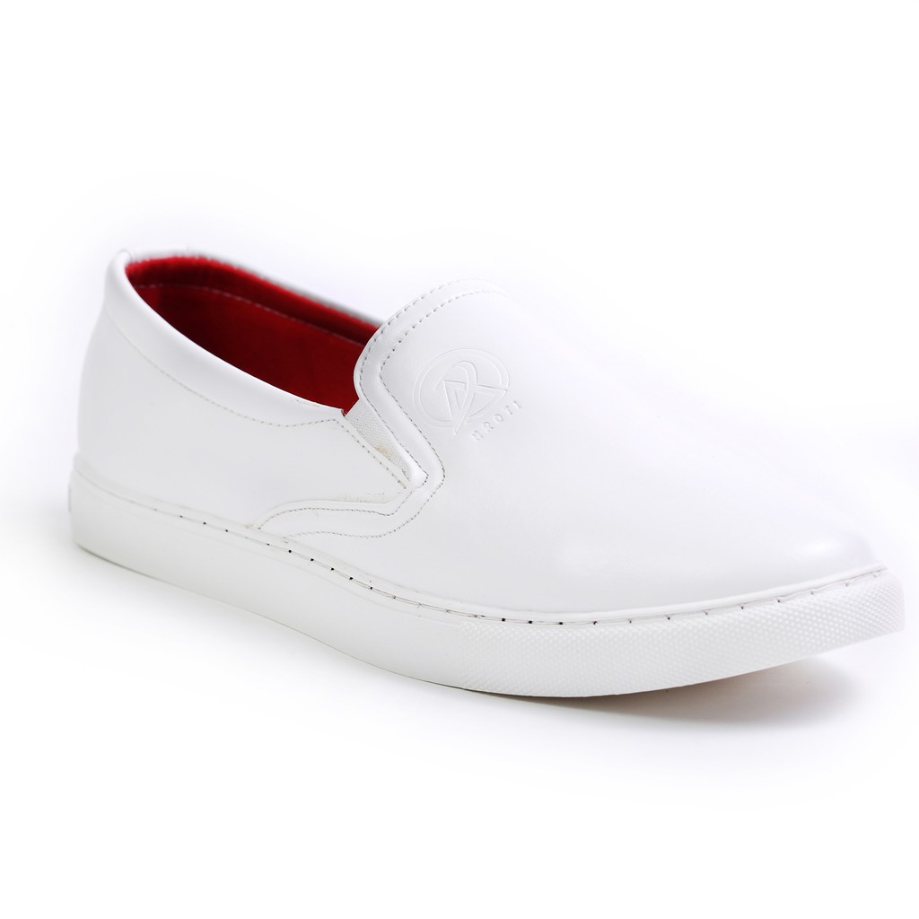 Giày Slip On Nam Aroti Đế Khâu Chắc Chắn Phong Cách Đơn Giản Màu Trắng - M498-TRANG(VT)-Kèm Vòng Tay Phong Thủy | BigBuy360 - bigbuy360.vn