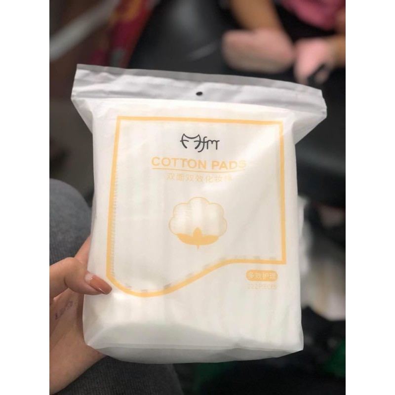 Bông Tẩy Trang 3 Lớp Cotton Pads [Túi 222 miếng]