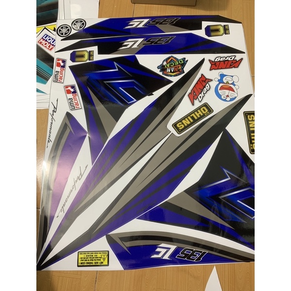 Tem exciter 135 lc xanh đen