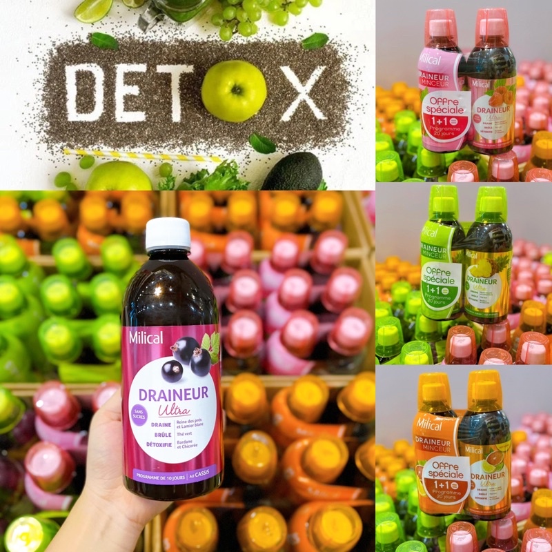 Nước trái cây detox hỗ trợ giảm cân, đẹp da thanh lọc cơ thể Milical