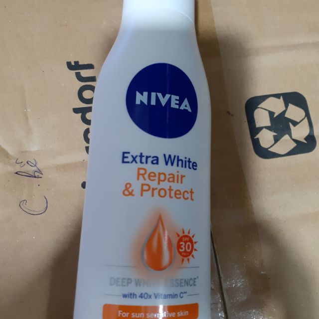 Sữa dưỡng thể  NIVEA extra white repair & protect chống nắng SPF 30 bảo vệ, dưỡng ẩm da khỏi tác hại của nắng mặt trời