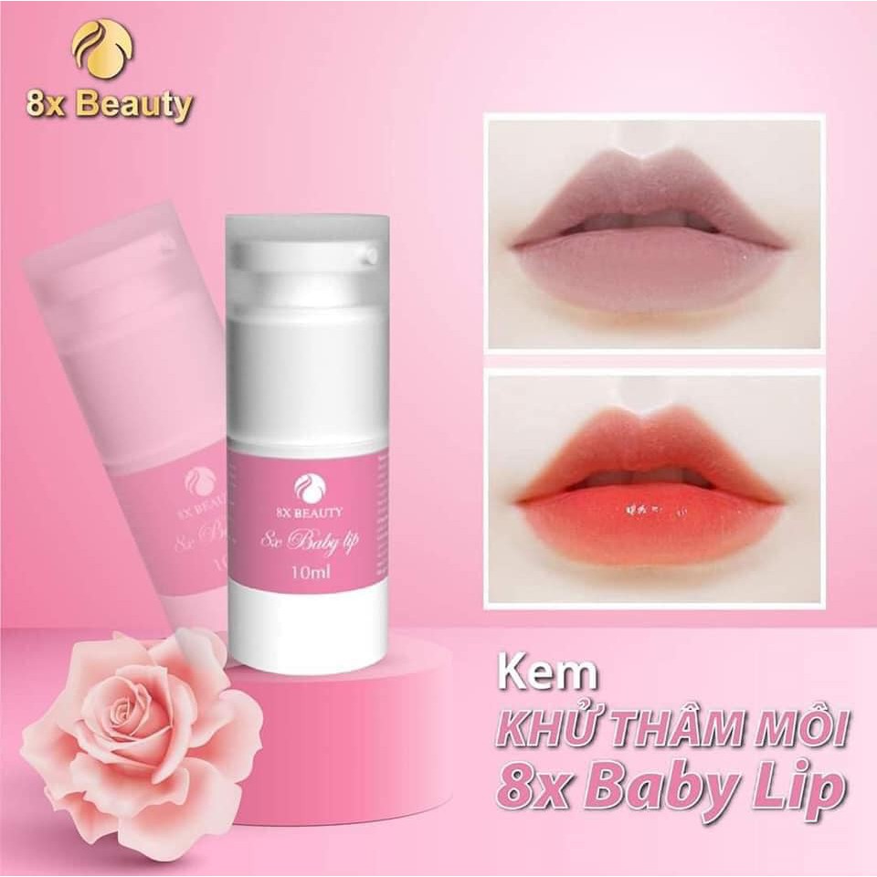 Ủ mềm môi,tẩy da chết môi khử thâm môi 8x beauty