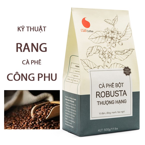 Cà phê Robusta nguyên chất 100% - Loại Thượng hạng Light Coffee - 500g