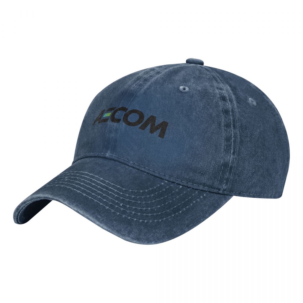 AECOM Logo Mũ Cao Bồi Rửa Vành Cong Mũ Chống Nắng Đơn Giản Phù Hợp Với Mũ Bóng Chày Unisex Mũ Bóng C