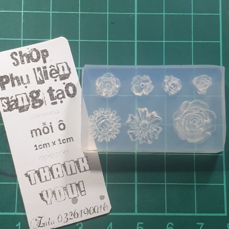 Khuôn charm hoa 7 mẫu