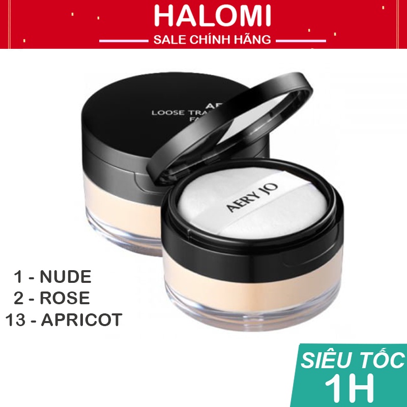 Phấn Phủ Bột Aery Jo 20g siêu mịn tạo lớp trag điểm tự nhiên sẵn 2 tone chuyên dùng cho makeup