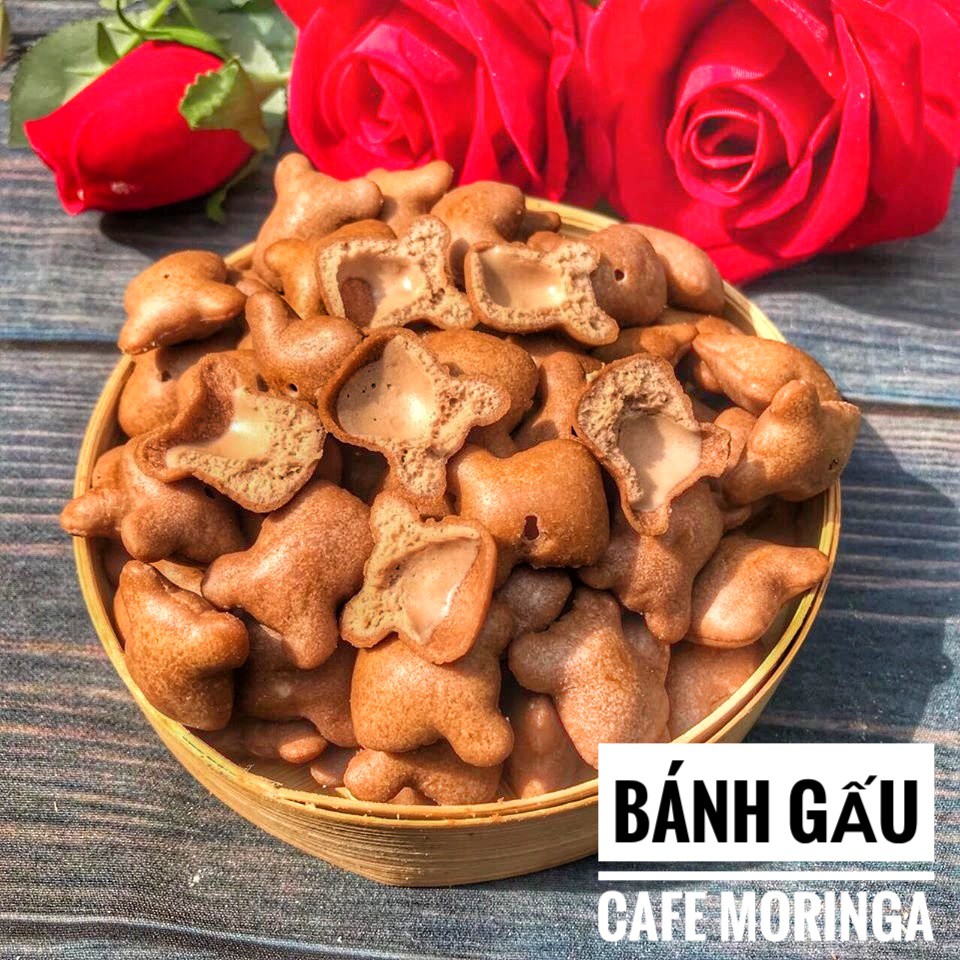 Bánh Gấu Nhân Kem Thiên Hồng - Bánh Gấu Chùm Ngây Moringa - Bánh Gấu Cafe Moringa - Bánh Gấu Mix Vị