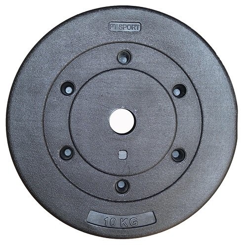 Tạ bánh nhựa đen 10kg phi 27