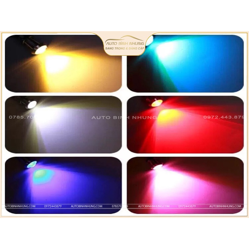 Đèn led bi cúc áo 12v-24v, đèn led trang trí đầu xe tải.