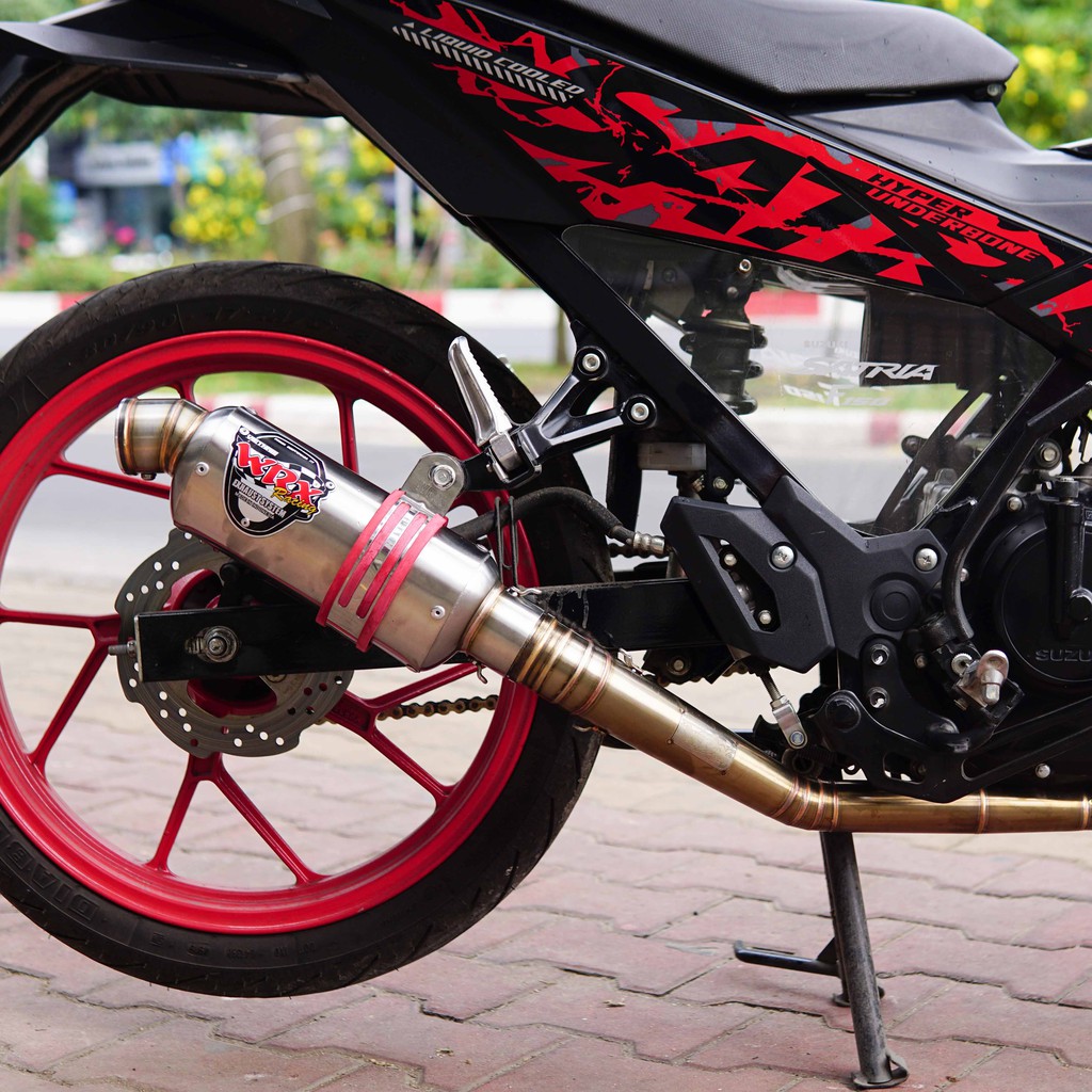 Pô WRX Oval K1  màu inox