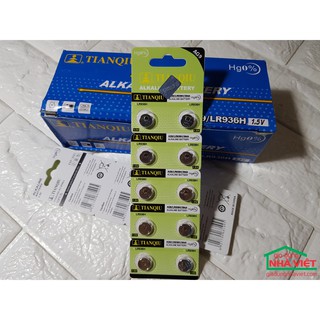 Vỉ 10 viên pin cúc áo Alkaline AG9 – LR936H – 394A