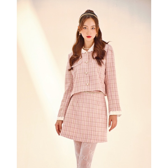 The19Club - Bộ áo khoác chân váy tweed Kiki set