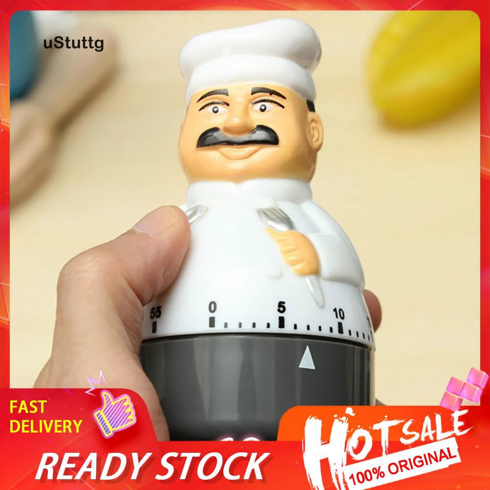 Đồng Hồ Hẹn Giờ Nấu Ăn 60 Phút Hình Đầu Bếp