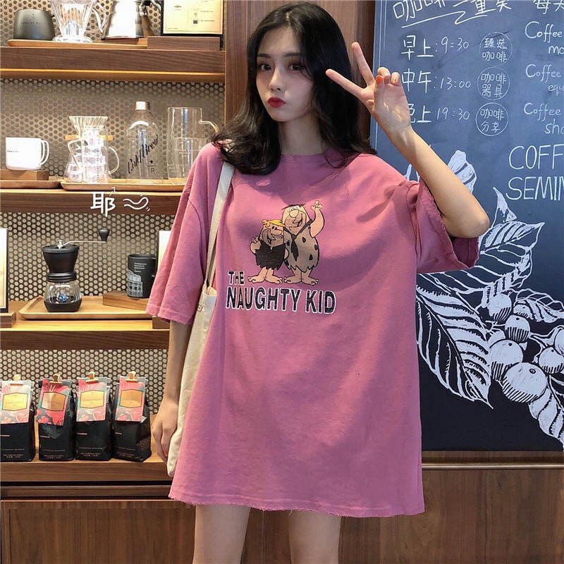 Áo thun tay lỡ Unisex The NAUGHTY KID