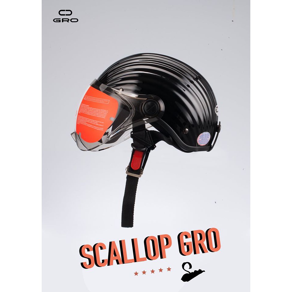 [SÒ SCALLOP] Mũ bảo hiểm 1/2 SÒ