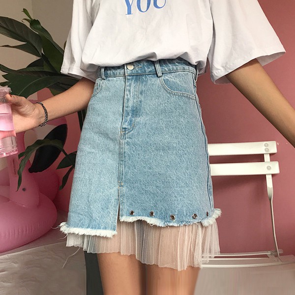 NHẬP MÃ GTJUL182320 chân váy bò Quảng Châu order46