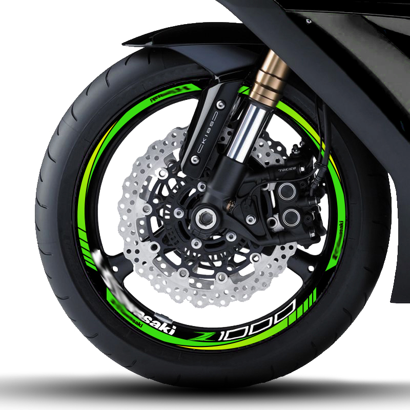 Miếng Dán Trang Trí Vành Bánh Xe Mô Tô Kawasaki Z1000