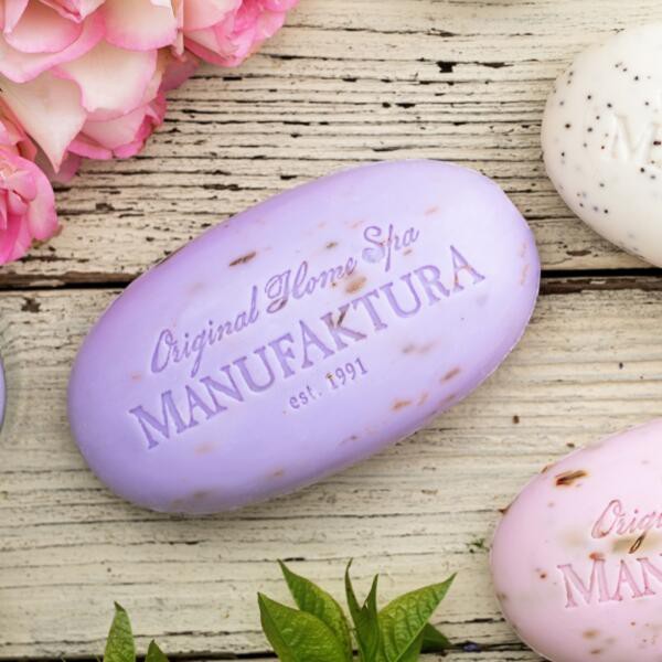 Xà Bông Lavender Manufaktura Hương Thơm Tự Nhiên Dành Riêng Cho Da Mụn