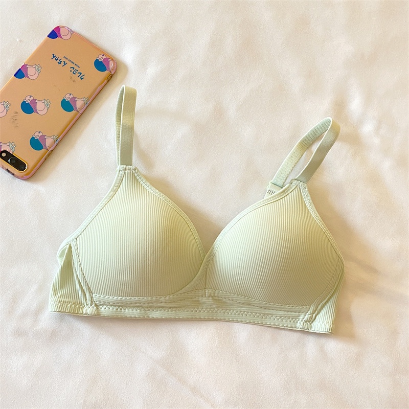 Mới Áo lót vải cotton Mềm Mại Không Gọng Nâng Ngực Quyến Rũ Cho Nữ