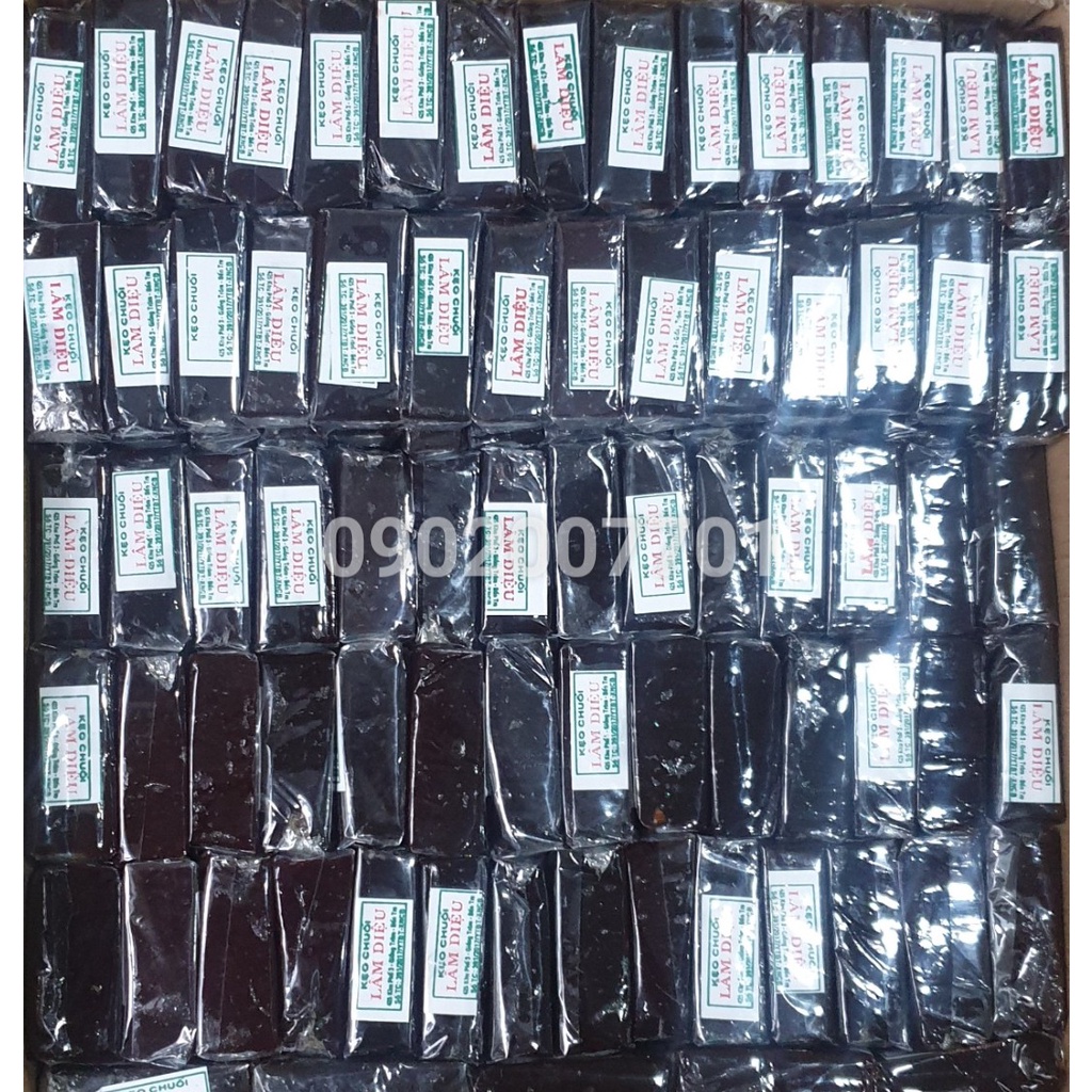 1 Kg kẹo chuối tươi béo lâm diệu- đồ ăn vặt-tết-ăn vặt-bánh mứt tết