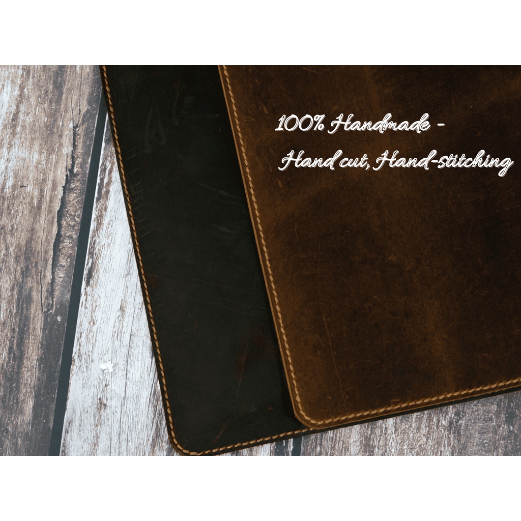 Bao da đựng macbook WEMODA chất liệu da bò nguyên tấm bảo hành 24 tháng