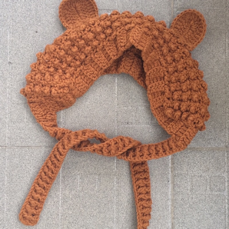 Combo mũ & găng tay gấu handmade làm từ len đáng yêu ngộ nghĩnh