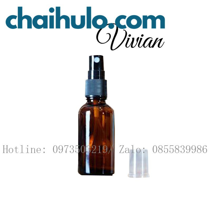 15ml - Chai xịt phun sương thủy tinh dày đẹp, chất lượng cao