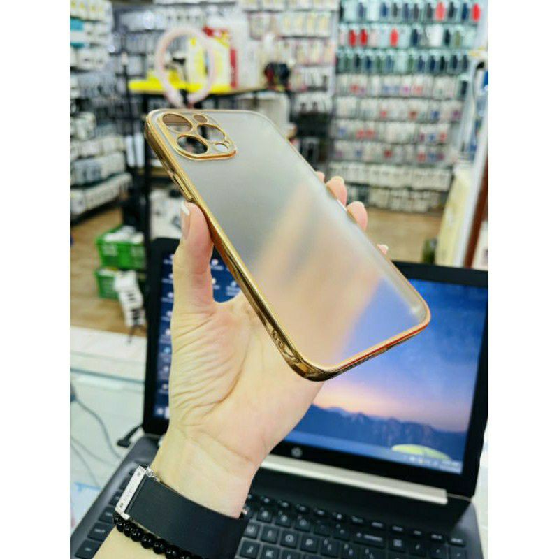 Ốp lưng nhám viền màu bảo vệ cam iPhone 11 11 Pro 11 Pro Max 12 Mini  12 Pro Max chính hãng Likgus lưng mờ chống vân tay